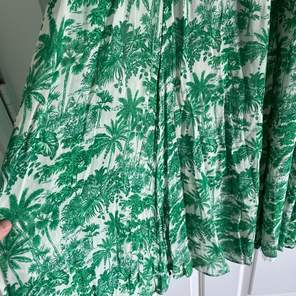 Vineyard Vines Tropical Toile green midi dress M - Picture 4 of 10